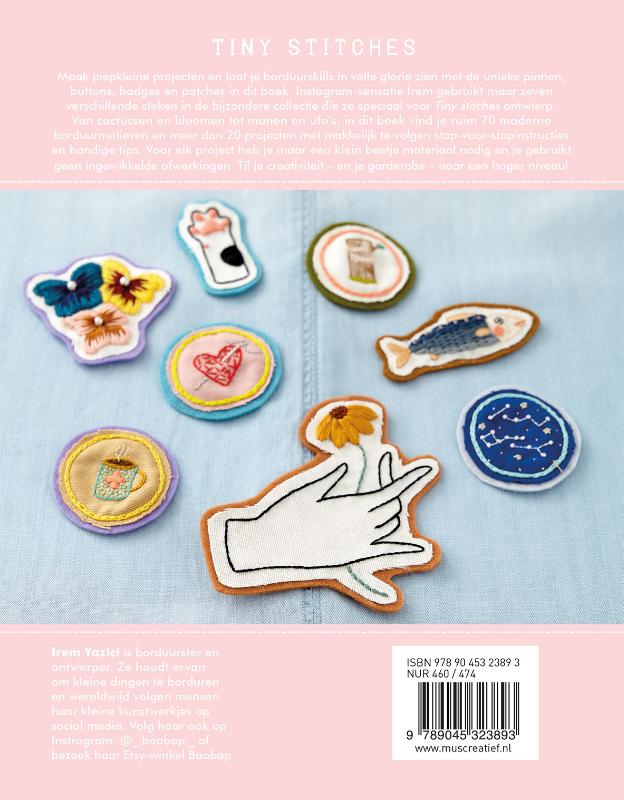 Achterkant van Tiny Stitches