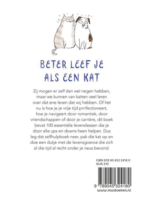 Achterkant van Levenslessen van een kat