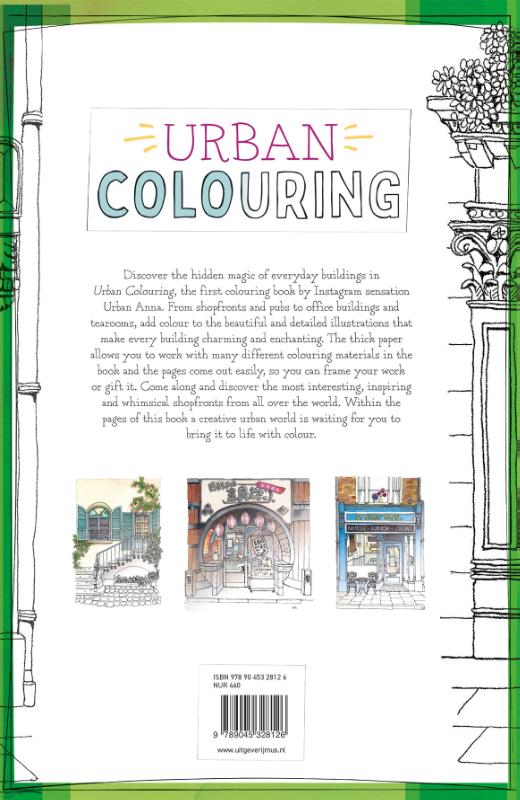 Achterkant van Urban Colouring