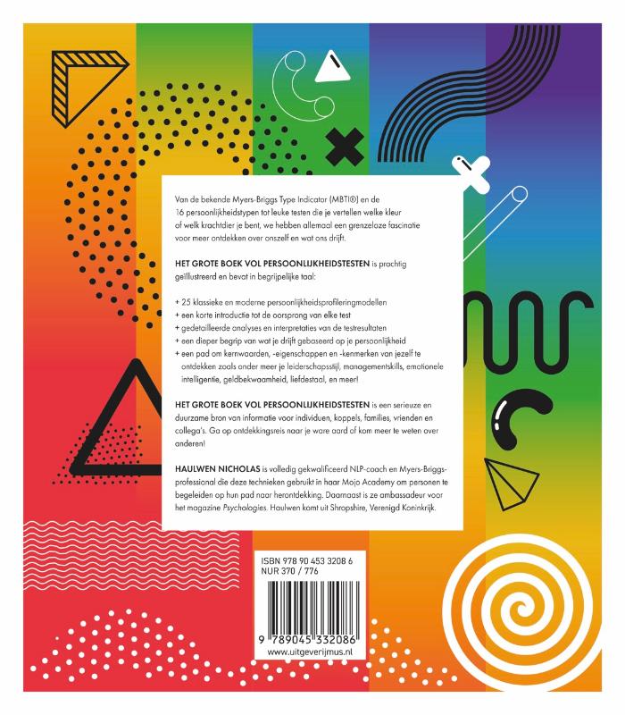 Achterkant van Het grote boek vol persoonlijkheidstesten