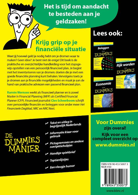 Achterkant van Je financien goed geregeld voor Dummies