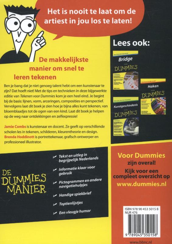 Achterkant van Tekenen voor Dummies