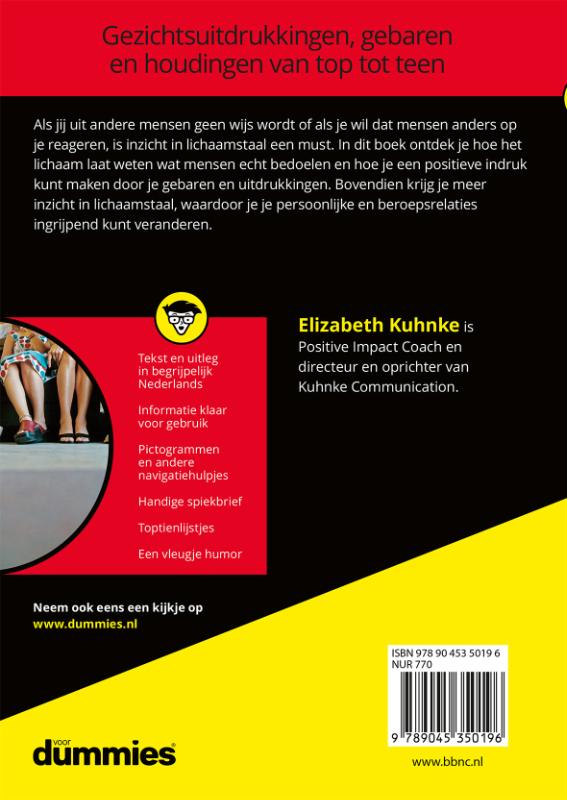 Achterkant van Lichaamstaal voor dummies