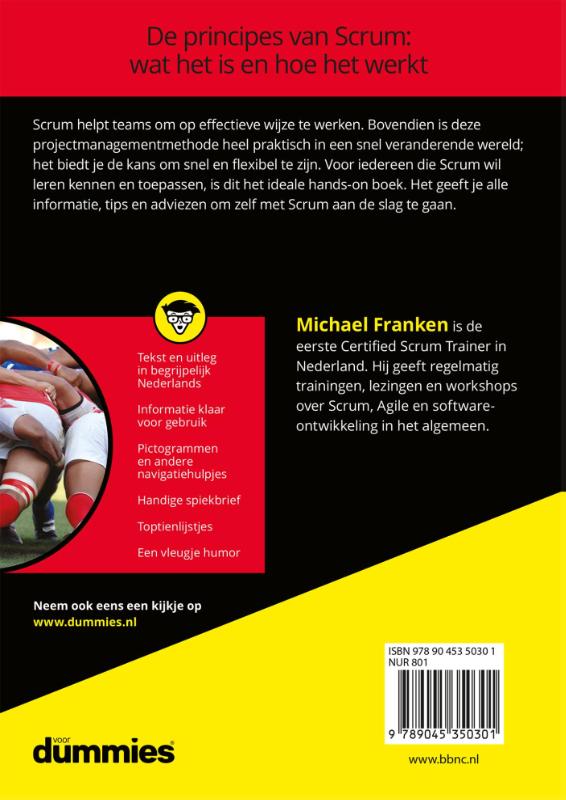 Achterkant van Scrum voor Dummies