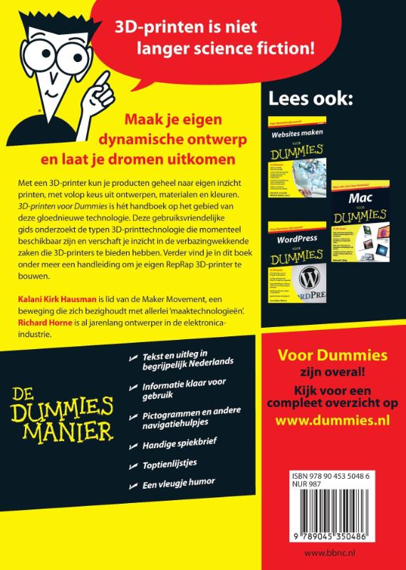 Achterkant van 3D-printen voor Dummies