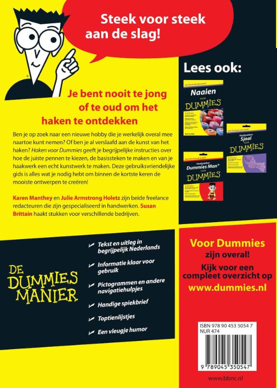 Achterkant van Haken voor Dummies