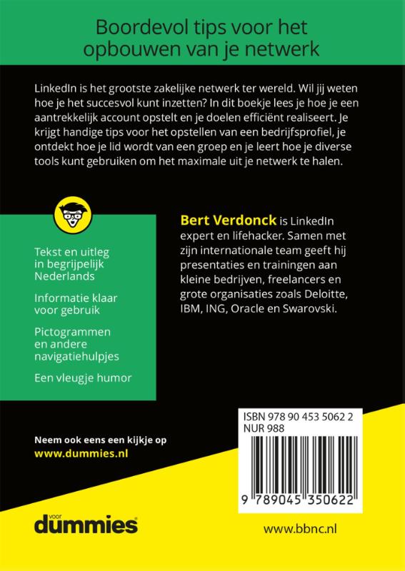 Achterkant van De kleine LinkedIn voor dummies, 2e editie