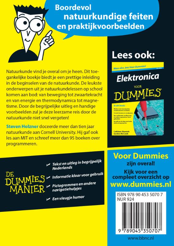 Achterkant van De kleine natuurkunde voor Dummies