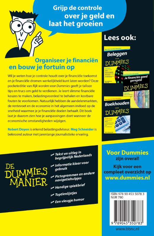 Achterkant van Rijk worden voor Dummies
