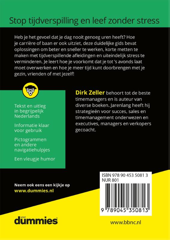 Achterkant van De kleine Timemanagement voor Dummies