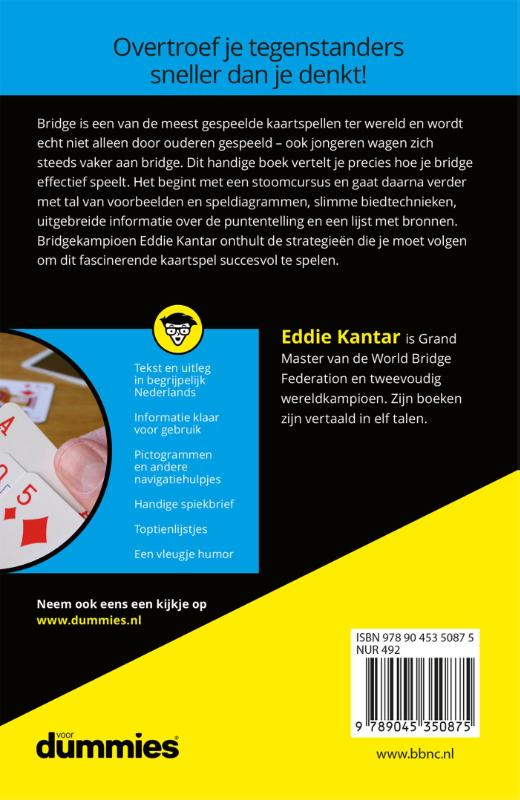 Achterkant van Bridge voor Dummies