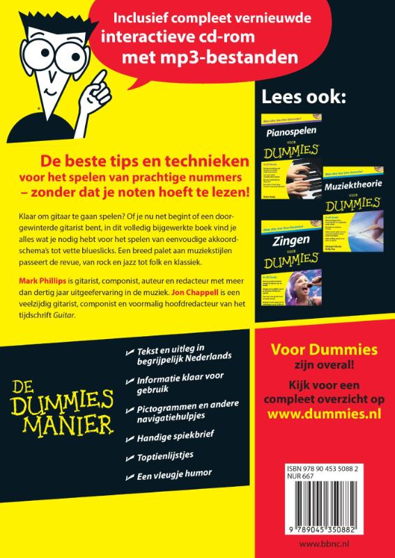 Achterkant van Gitaarspelen voor Dummies