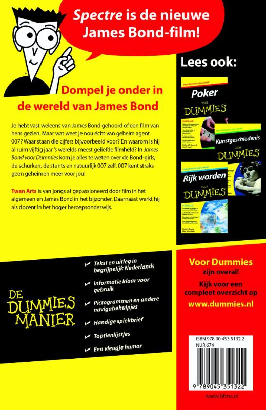 Achterkant van James Bond voor Dummies