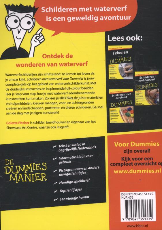 Achterkant van Schilderen met waterverf voor Dummies