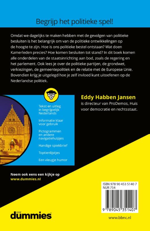 Achterkant van Nederlandse politiek voor Dummies