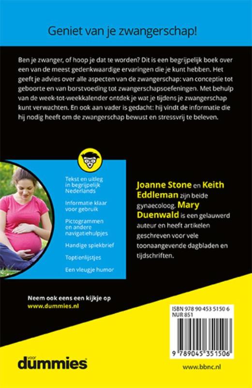 Achterkant van Zwangerschap voor dummies