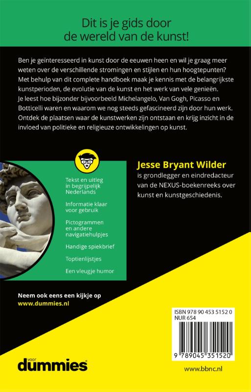Achterkant van Kunstgeschiedenis voor dummies