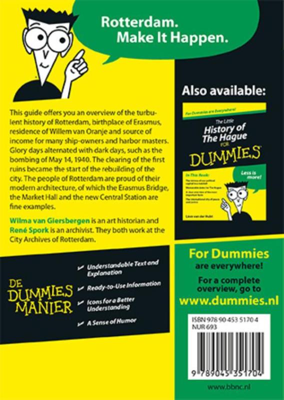 Achterkant van The little history of Rotterdam for Dummies