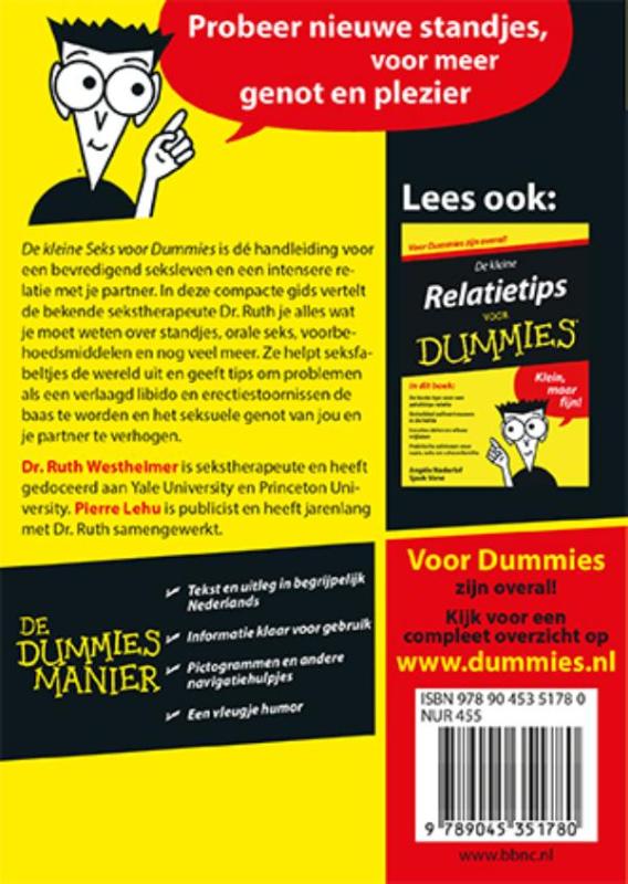 Achterkant van De kleine seks voor dummies