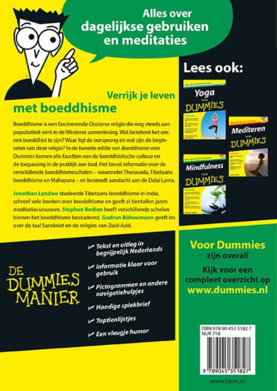 Achterkant van Boeddhisme voor Dummies