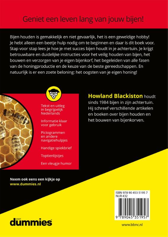 Achterkant van Bijenhouden voor Dummies