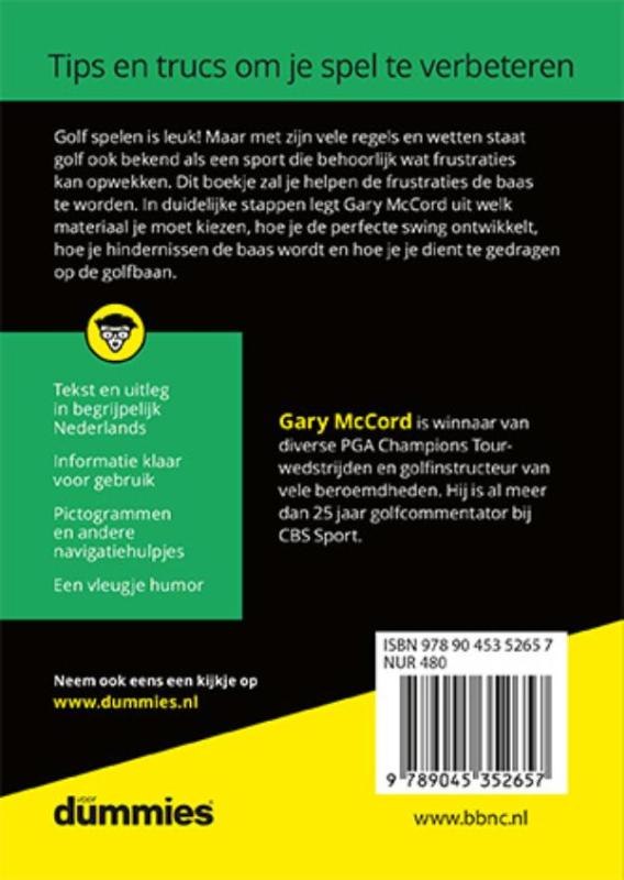 Achterkant van De kleine Golf voor Dummies