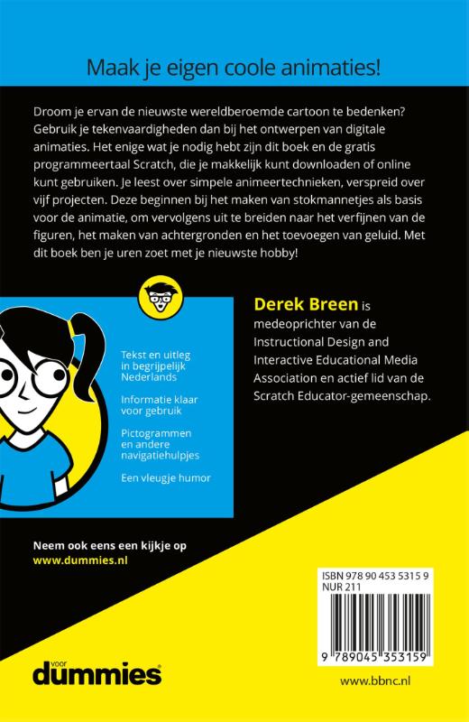 Achterkant van Computeranimaties maken voor kids