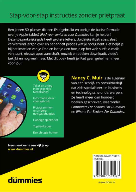 Achterkant van iPad voor senioren voor Dummies