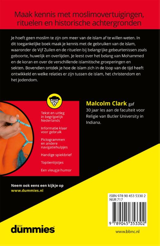 Achterkant van Islam voor Dummies