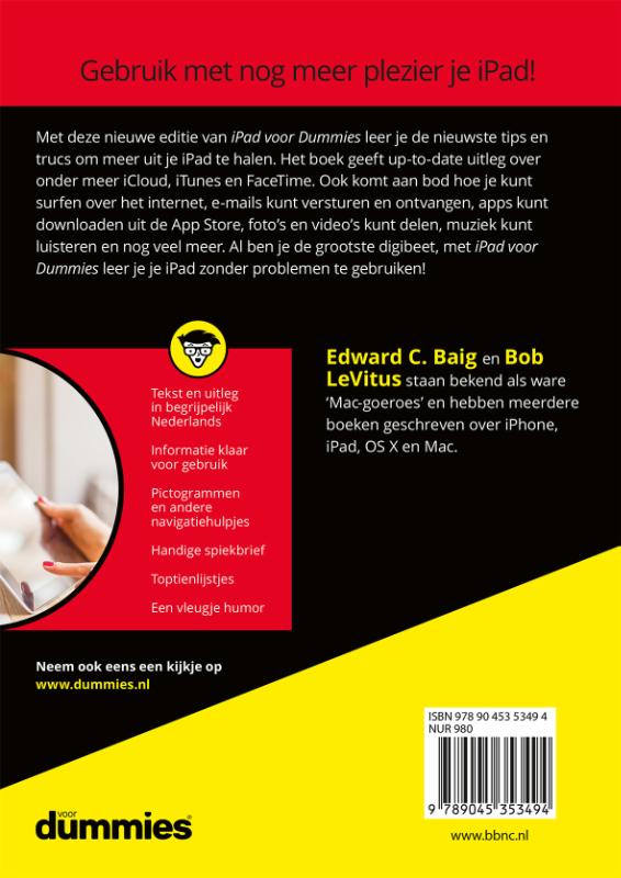 Achterkant van iPad voor Dummies