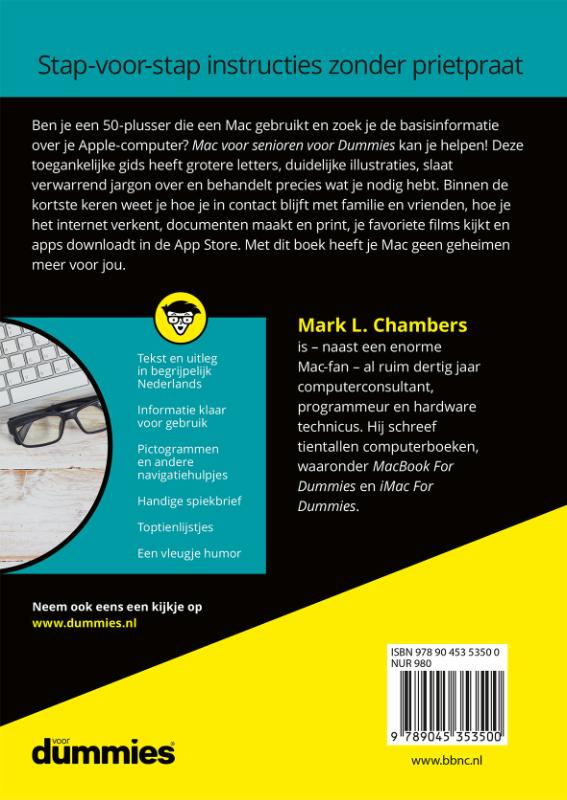 Achterkant van Mac voor senioren voor dummies