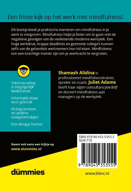 Achterkant van De kleine Mindfulness op het werk voor Dummies