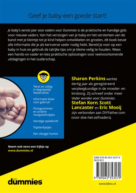 Achterkant van Je baby's eerste jaar voor vaders voor dummies