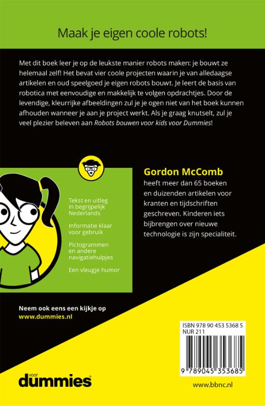 Achterkant van Robots bouwen voor kids voor Dummies