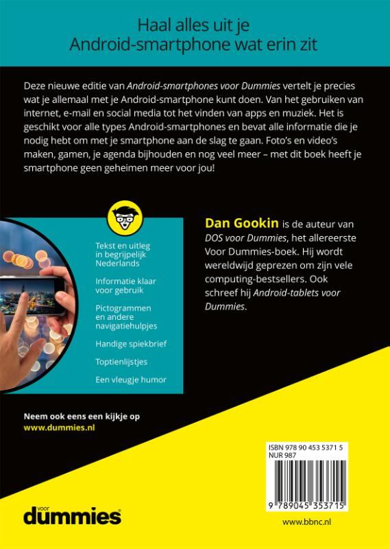 Achterkant van Android-smartphones voor Dummies