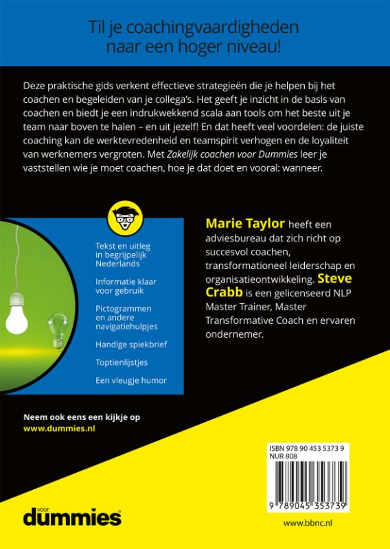 Achterkant van Zakelijk coachen voor Dummies