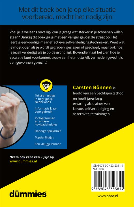 Achterkant van Zelfverdediging voor dummies