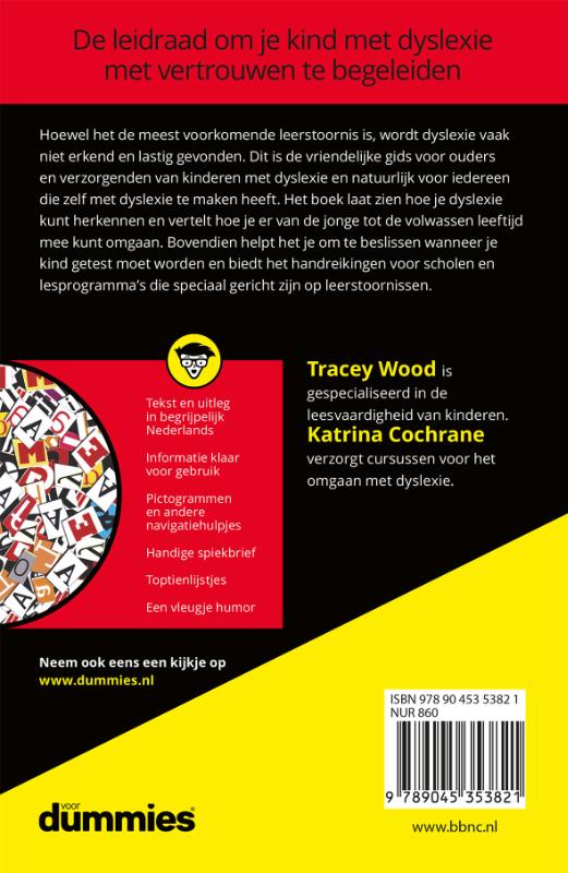 Achterkant van Dyslexie voor dummies