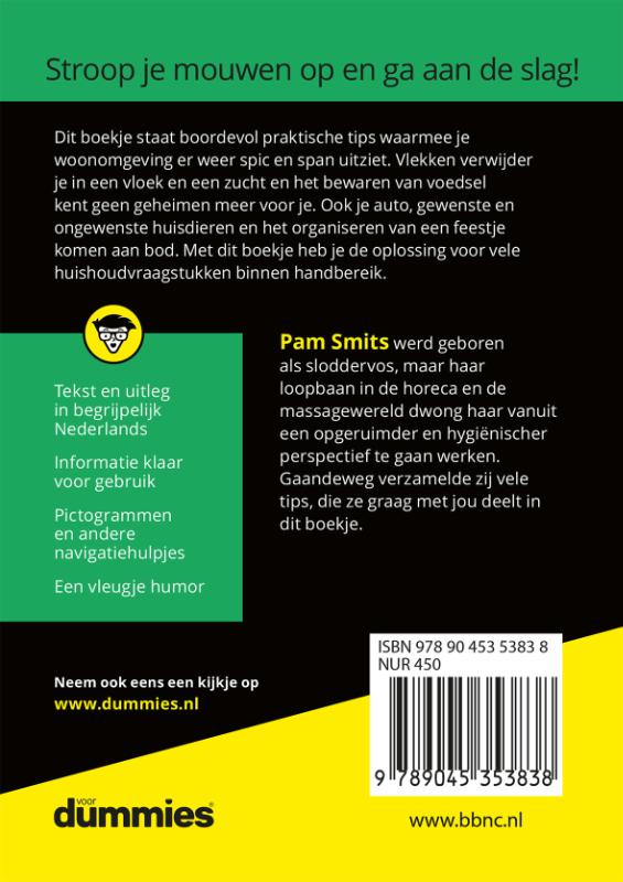 Achterkant van De kleine huishoudtips voor Dummies