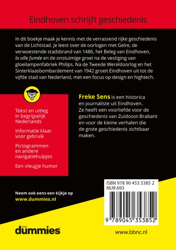 Achterkant van De kleine geschiedenis van Eindhoven voor dummies