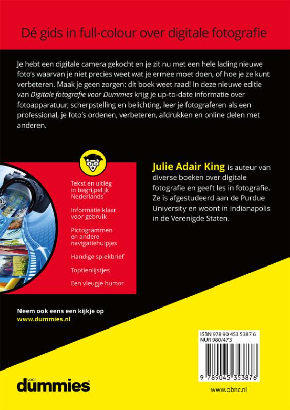 Achterkant van Digitale fotografie voor Dummies