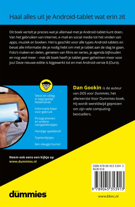 Achterkant van Android-tablets voor Dummie