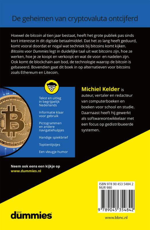 Achterkant van Bitcoins voor Dummies