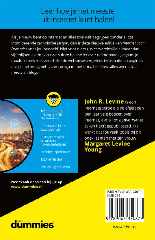 Achterkant van Internet voor Dummies
