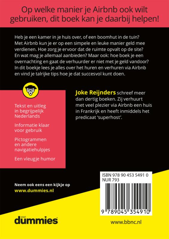 Achterkant van De kleine Airbnb voor Dummies