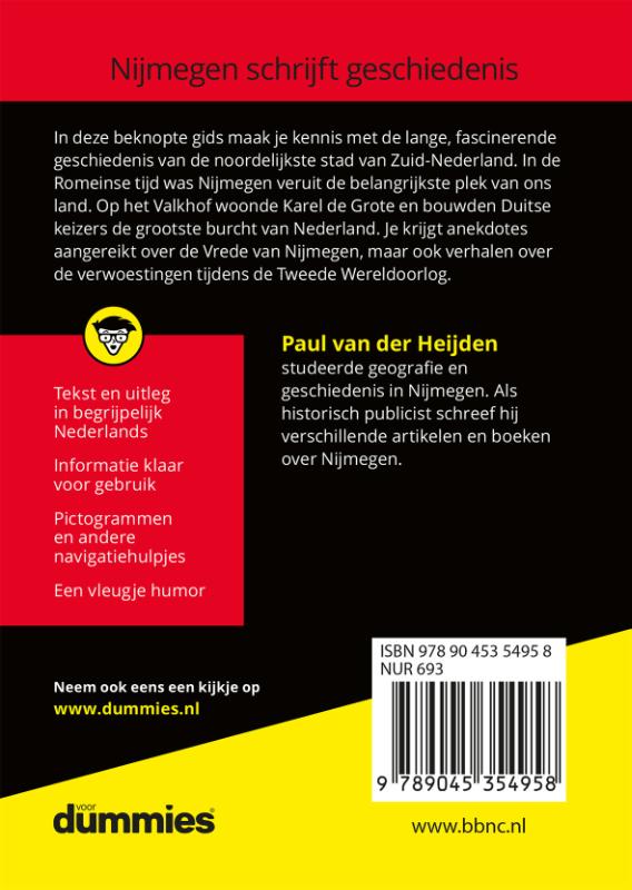 Achterkant van De kleine geschiedenis van Nijmegen voor Dummies
