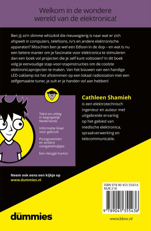 Achterkant van Aan de slag met elektronica voor kids voor Dummies