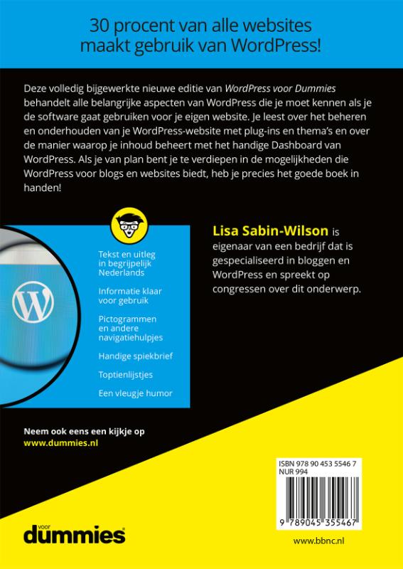 Achterkant van Wordpress voor dummies