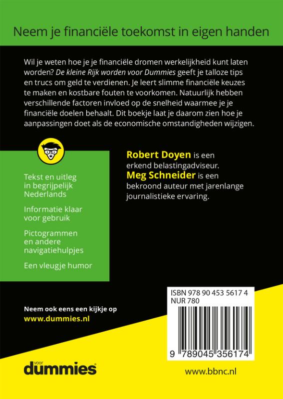 Achterkant van De kleine Rijk worden voor Dummies