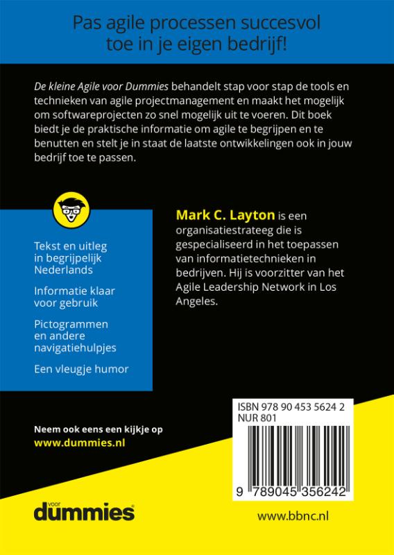 Achterkant van De kleine Agile voor Dummies